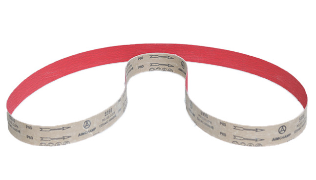 Ceramic Alumina Y-Wt Sanding Belts Cool Grinding Metal Polyester Cloth Red Purple