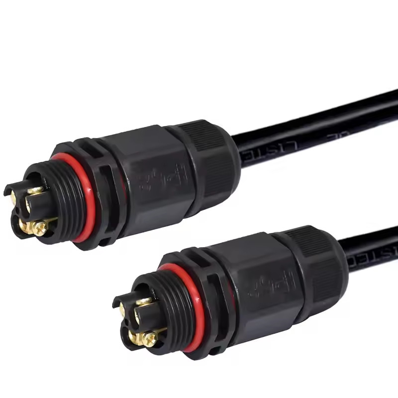 Rigoal M20 T X L Type L20  2 3 4 Pin Plastic Auto Power Outdoor Underwater Solar Industrial LED Waterproof Connector