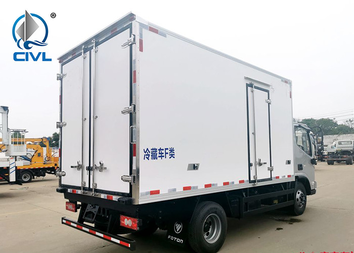 3 Ton Foton Refrigerated Truck / 156hp Engine Chiller Lorry / Refrigerator Cars / Refrigerator Truck Cooler Truck