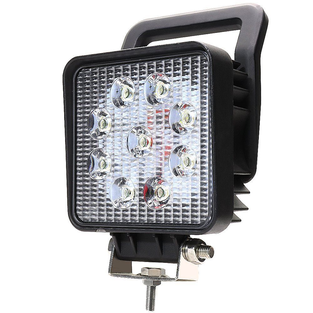 27W Square Tractor Spot/Flood Light Headlight LED Work Light with Switch