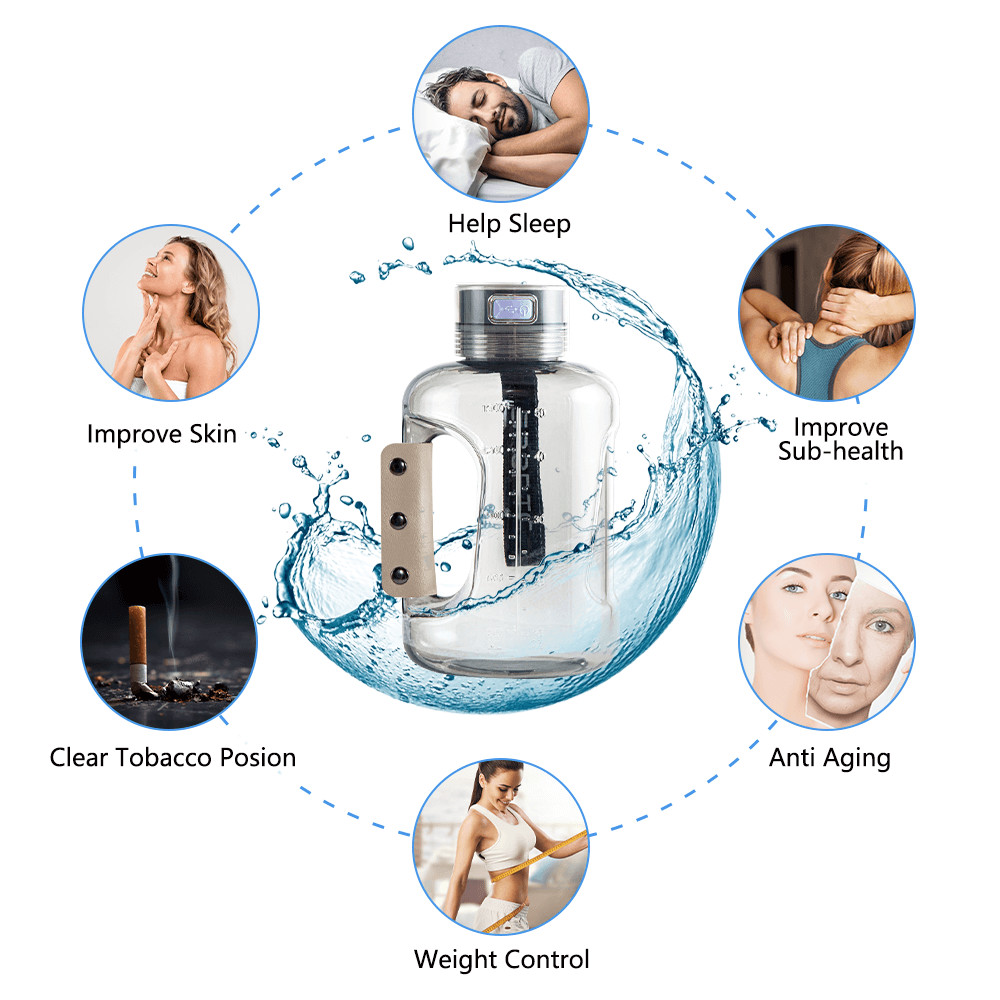 Portable Generating Rich Hydrogen Water Bottle H2 Water Generator Alkaline Water Maker WEIZI