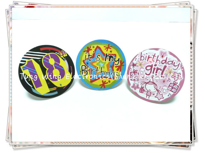 Delicate Festival Flashing LED Module / Musical LED Badge for Holiday Gifts 1