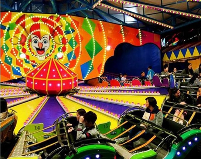 Thrilling Amusement Park Rides Games , Customized Size Flying Disco Tagada Rides