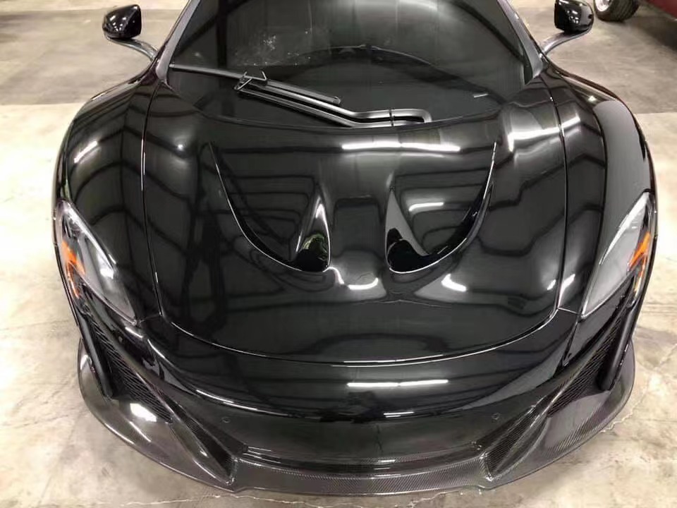New Product for McLaren MP4-12C 650S Carbon Fiber Hood Mp4-12c 650S Upgraded P1 Style Bonnet and Engine Hatch