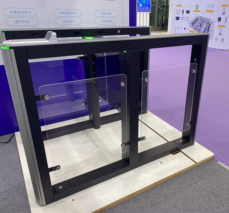 Support Voice Function Access Control Turnstile Gate With 0.2-1 Seconds Adjustable Opening Closing Speed And Modbus Protocol