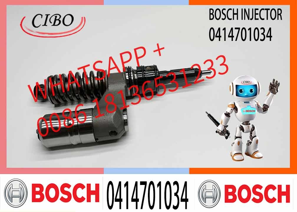 Diesel Engine Fuel Injector 0414701033 Common Rail Injector 0414701034 Auto Parts Injector 16650-00Z11
