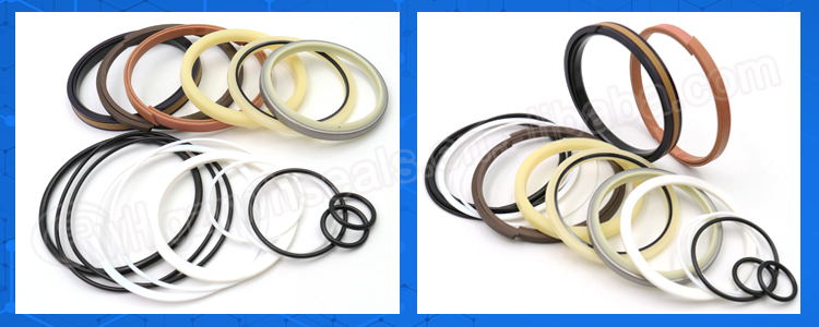 PTFE / Fiber Bucket Seal Kit Fit Hyundai R220LC-9 Excavator