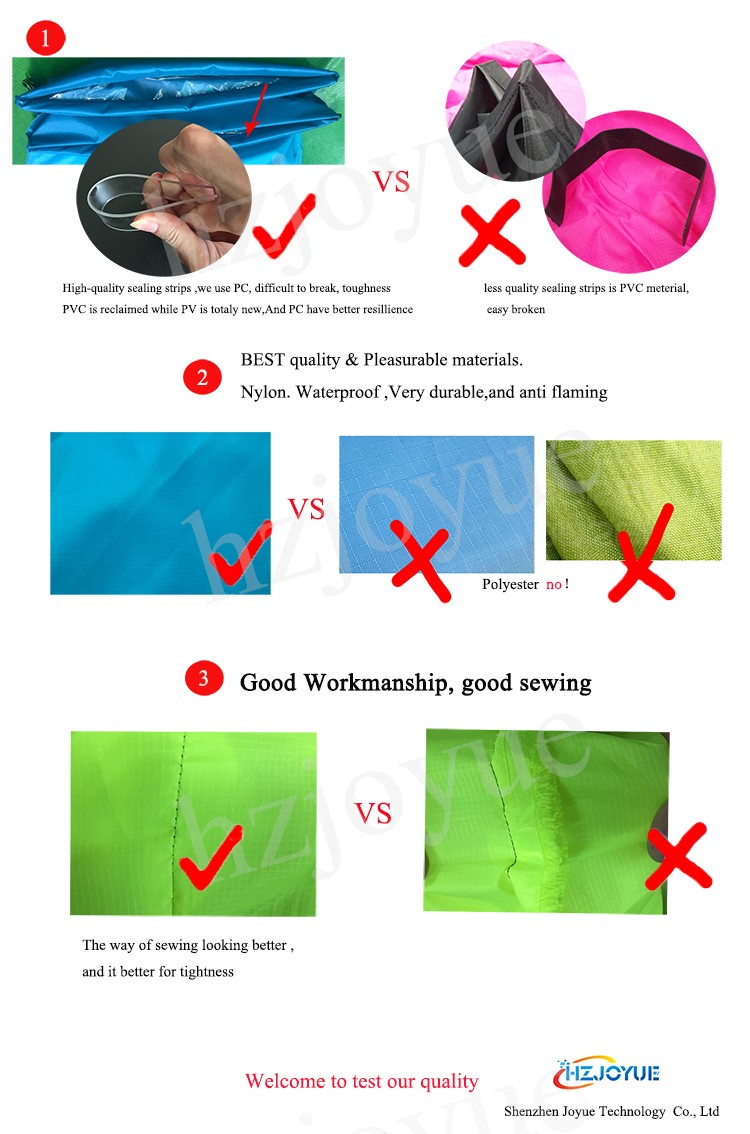 New arrival design air folding bed inflatable air bean bag chair