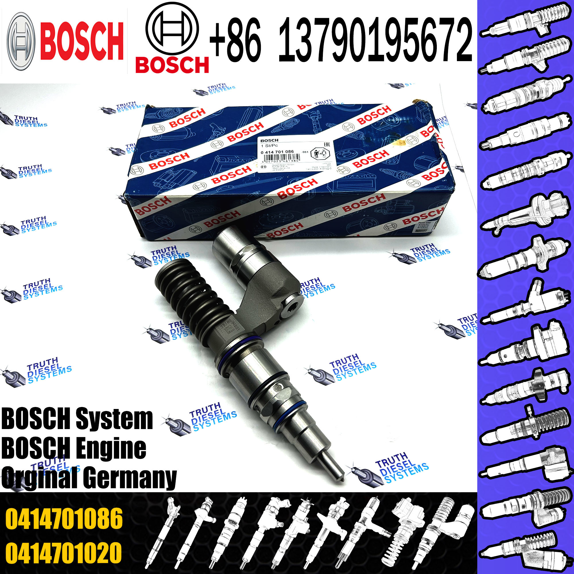 Diesel Fuel Unit Injector 0414701032 0414701059 0414701006 0414702059 0414701053 0414701084