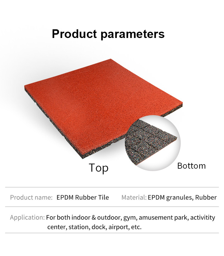 Commercial Playground Safety Mats UV Resistant Anti Skid Durable