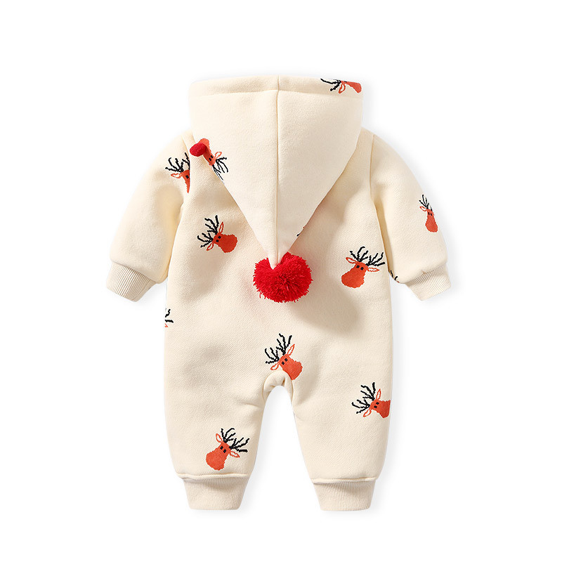 Kids clothing winter children clothes Christmas elk Christmas pajamas Jumpsuit Baby rompers toddler clothing