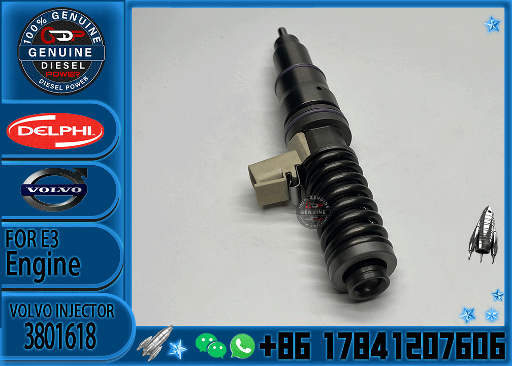 Diesel fuel injector BEBE4D24001 7421340611 9021371672 3801618 21340611 85003263 20584346 for VOL Excavator