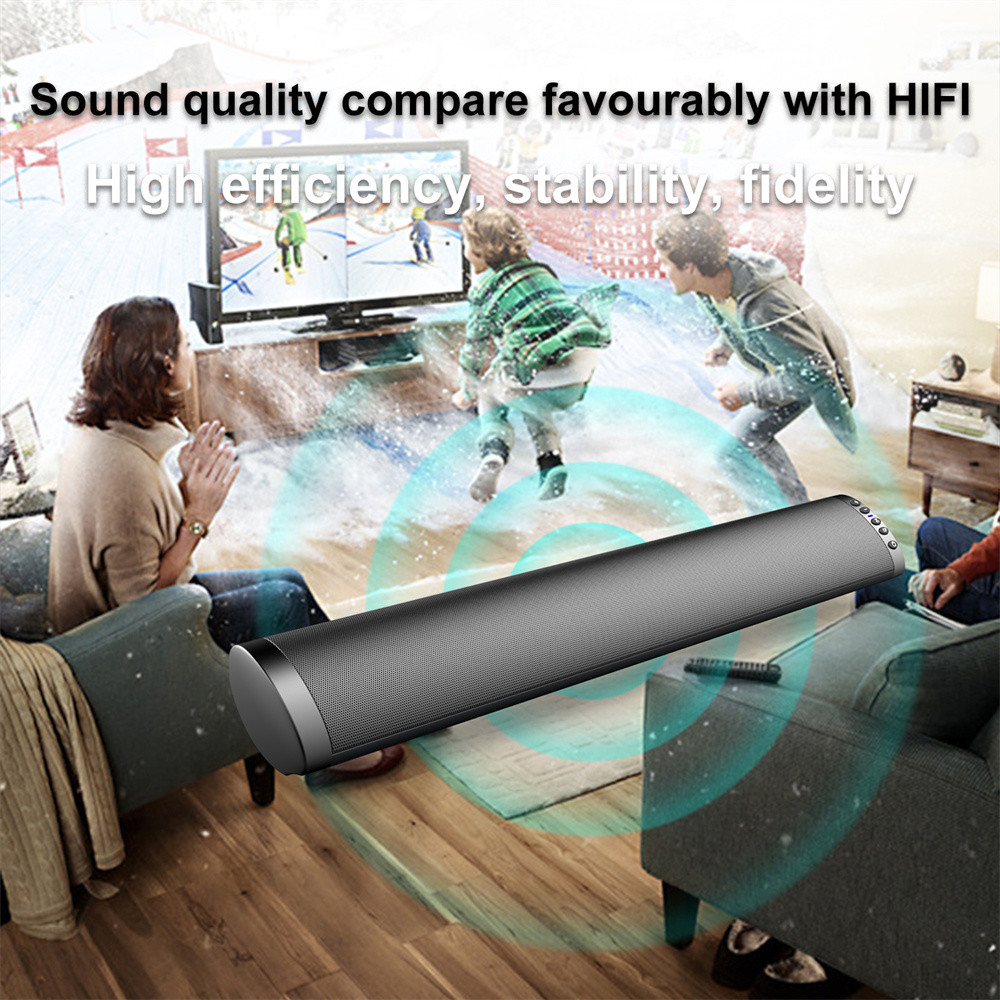 2.0CH Bluetooth Rechargeable Soundbar HIFI Wireless Soundbar Anti Interference