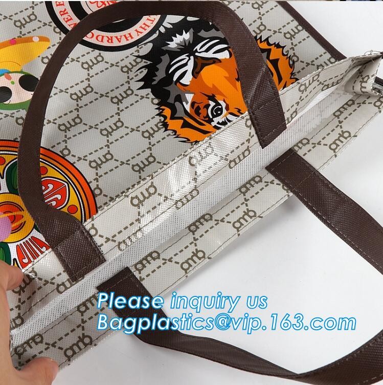 non-woven promotional shopping bag ultrasonic non woven bag, Custom printed tote non woven bag shopping shoulder bag pri