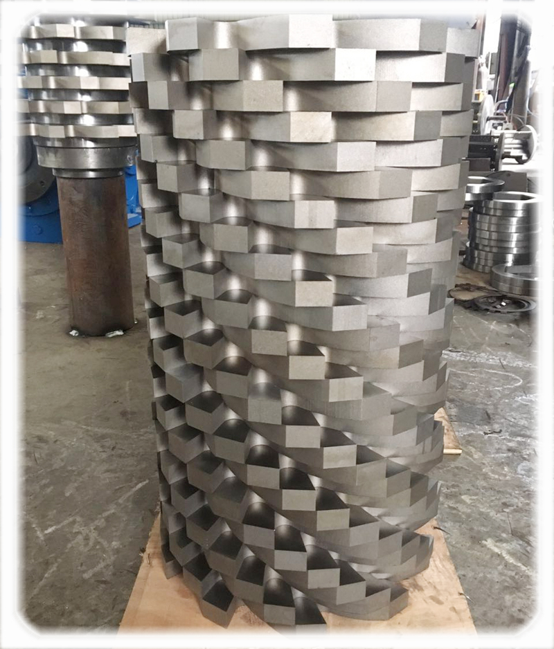 Crusher Plastic Auxiliary Machinery High Accuracy Recycled Double Shaft Shredder Blades