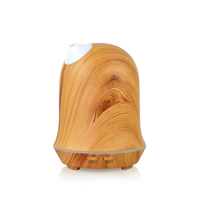 7 Color LED Light Changing Wood Grain Cool Mist Humidifier