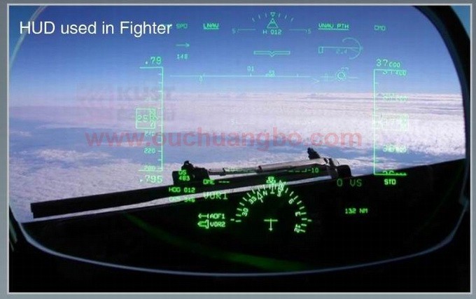 Ouchuangbo 5.5 inch multi colour auto HUD car head up display with bluetooht support refuel RPM icon speed alarm