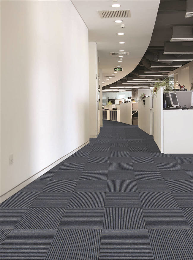 Indoor Durable Office Carpet Tiles / Commercial Grade Carpet Tiles Unique Texture