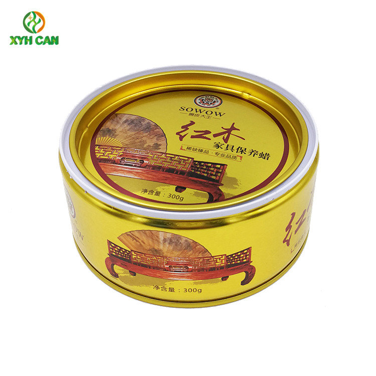 Wax Tin Can Custom Printed Tin Containers 6 Oz For Car Polish Wax