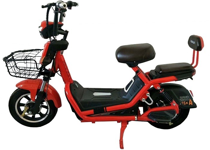 350w Electric Scooter Moped For Adults With Front Rear Drum Brake System