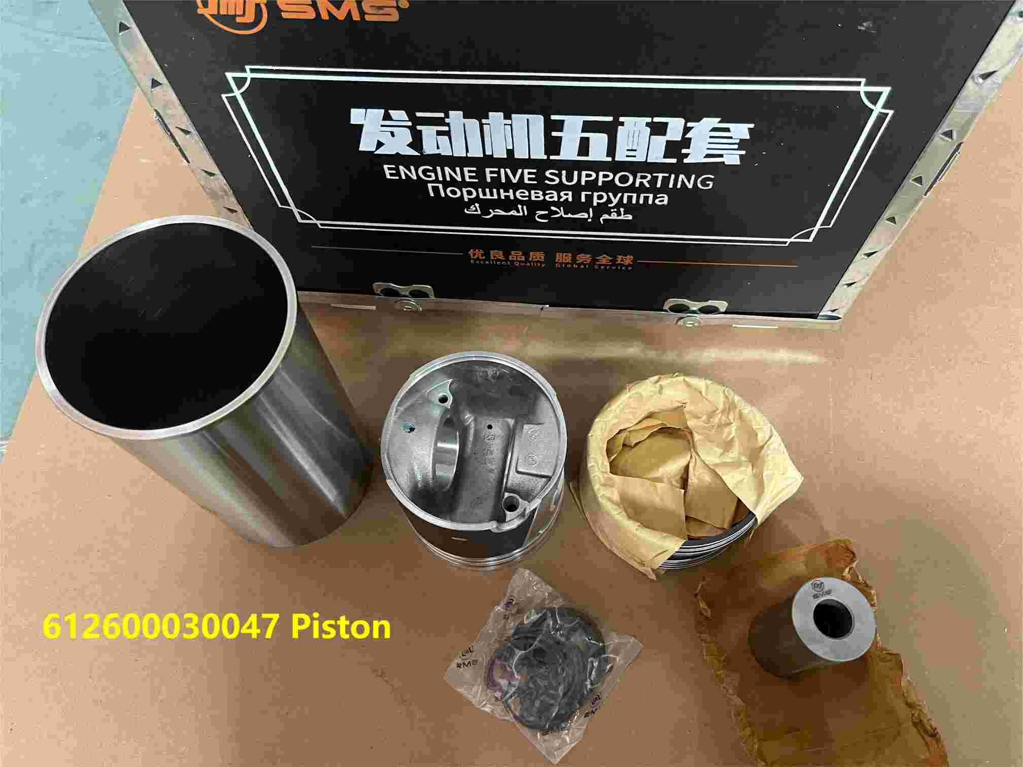 612600030047 Cylinder Liner WEICHAI Engine Parts Piston Ring Pin Engine WP10 Five Supporting