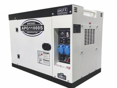 White 7kw-12kw 1 Guaranteed Silence Diesel Generator Set for 50Frequency Needs