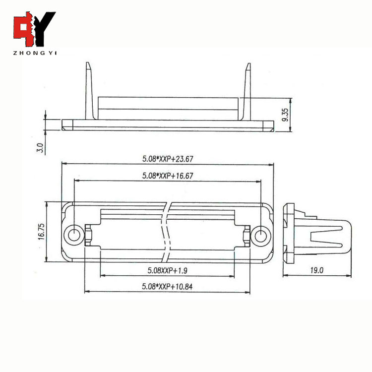 Through Wall OEM Pluggable Terminal Strips 2EDGWC-5.08