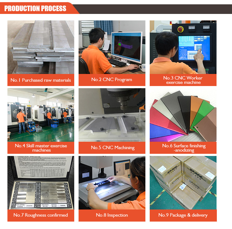Professional Custom CNC Milling / CNC Custom Machining for Aluminum Parts Natural Color