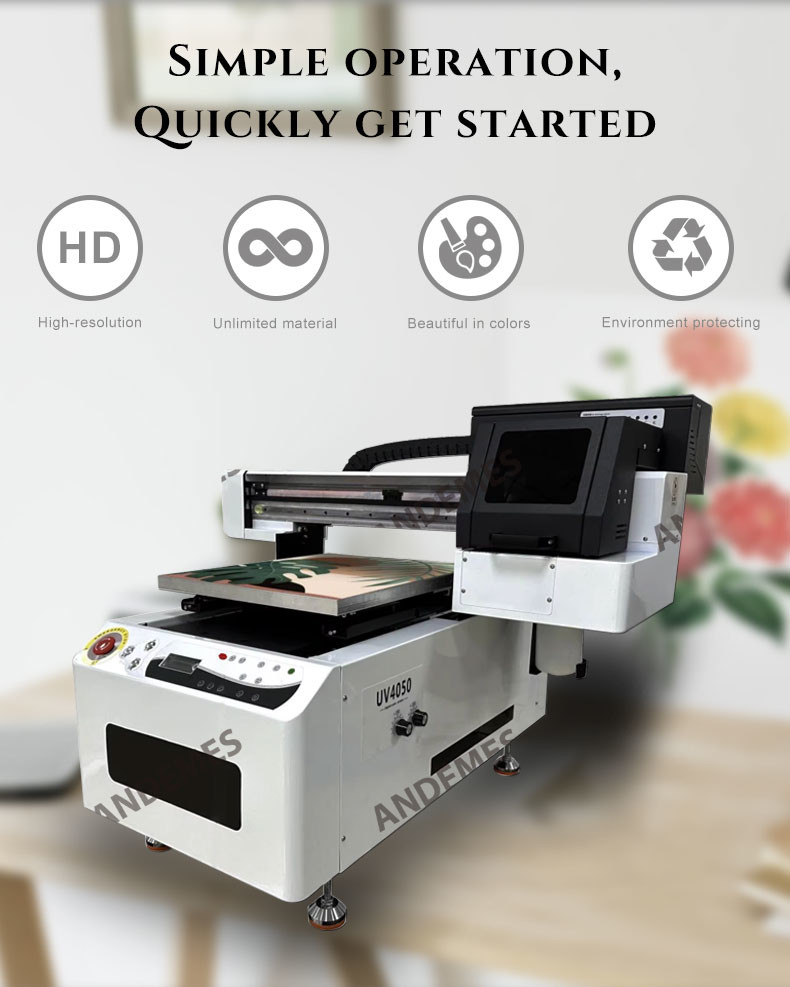 CMYKWWWW Ink Roll-to-Roll 4050 UV Printer for Phone Case Sticker Printing Solution