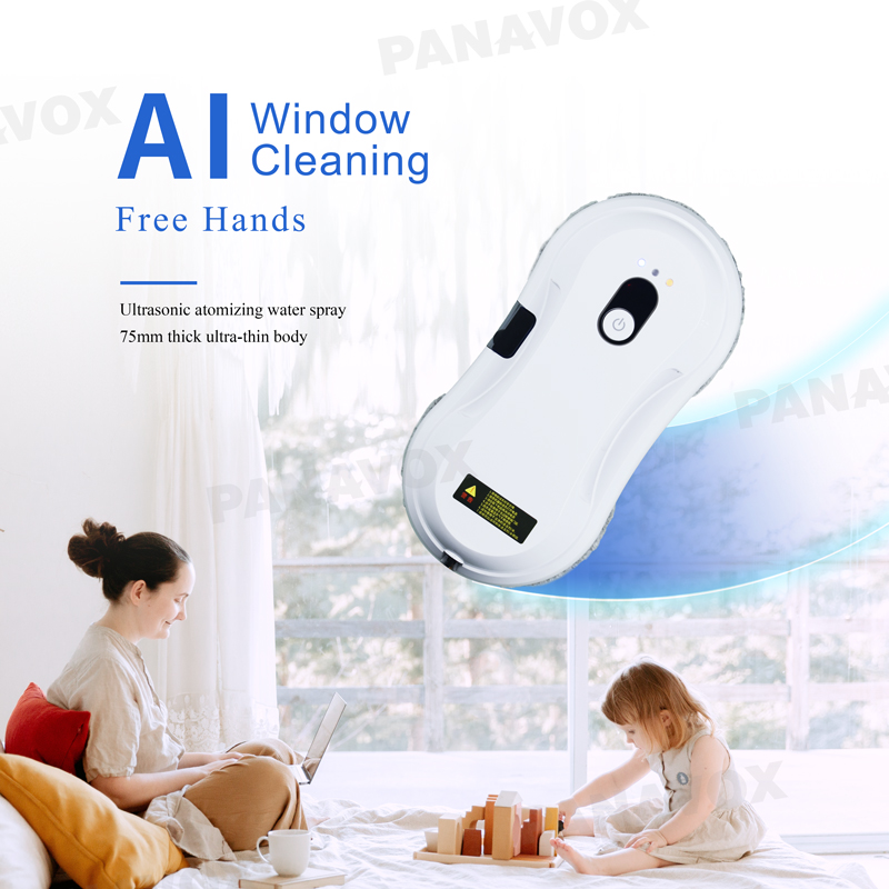 5mins/M2 Remote Control Window Robot Cleaner OEM White Robot Vacuum