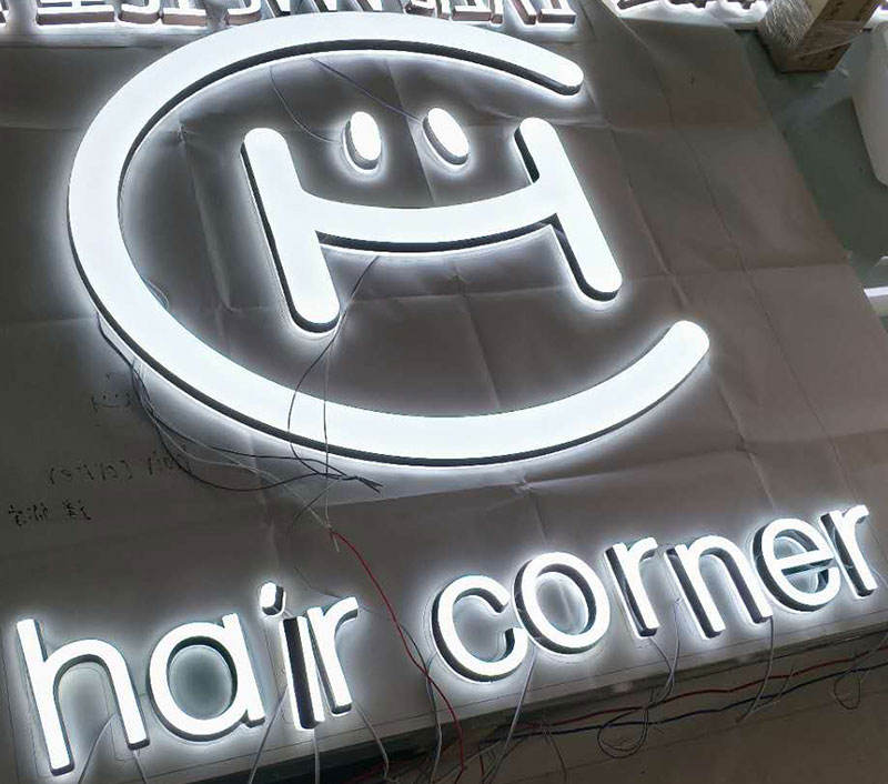 Custom Wall Name 3d Letters Outdoor Signage Acrylic Led Logo Sign Shop Front Lit 3d Channel Letter Store Front Signs
