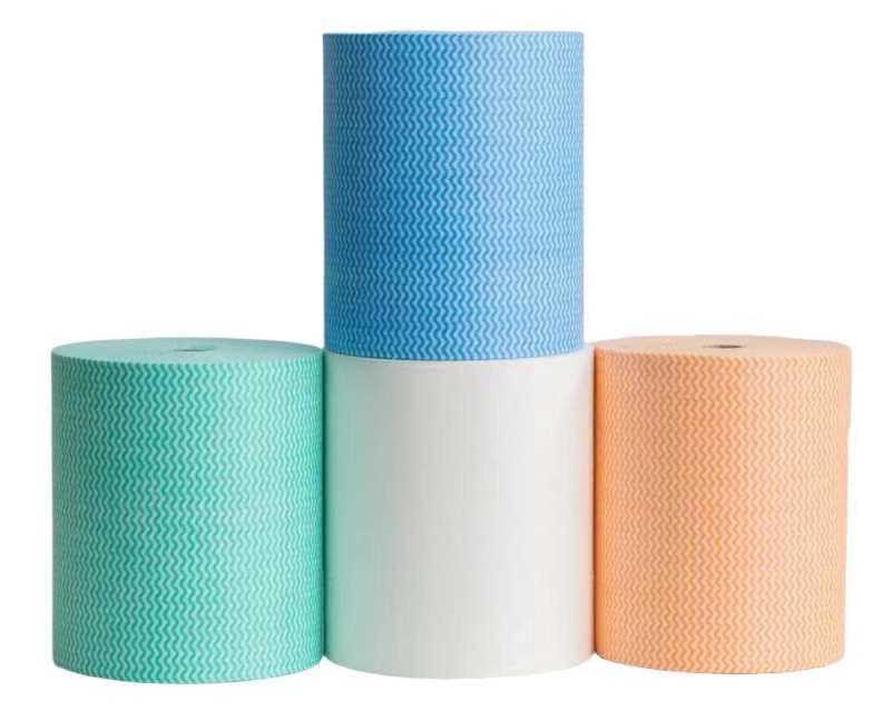 Polyester Viscose Non Woven Jumbo Roll Disposable Cloths Multipurpose