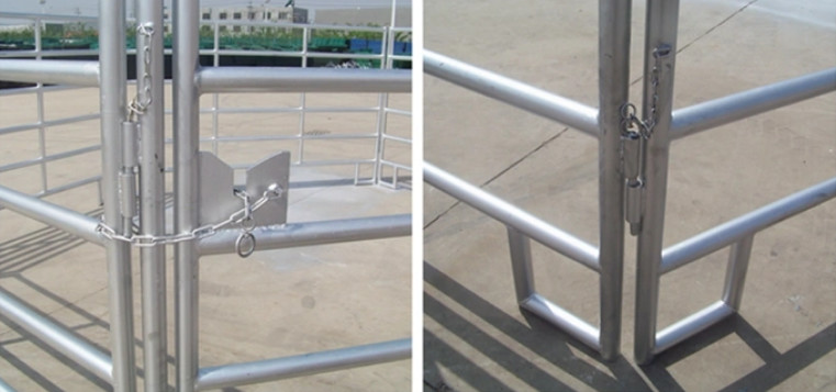 PVC Coated 6 Rails 6ft Metal Corral Fence Livestock Fence Panels