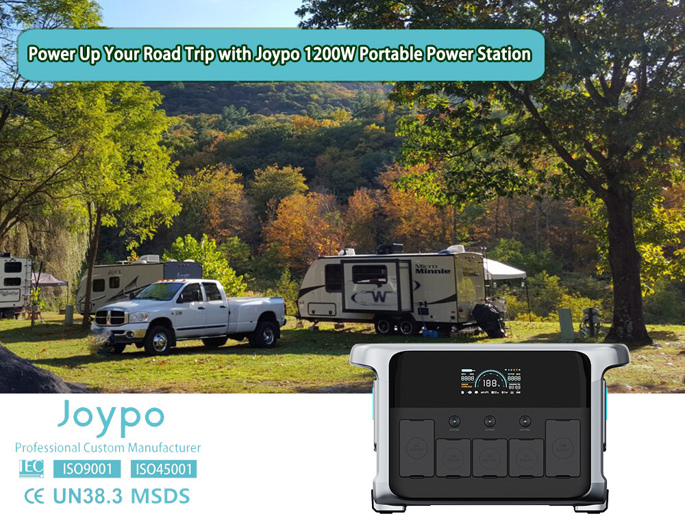 Joypo Road Trip 1200W Portable LiFePO4 Solar Generator for Camper Trailer and Caravan