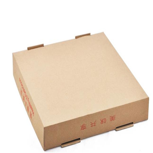 Recycled Food Packaging Printed Brown Kraft Paper Pizza Box