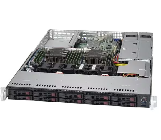 Server Type Supermicro 1U WIO SuperServer SYS-510P-WTR Rack Design 8 DDR4 DIMM Slots