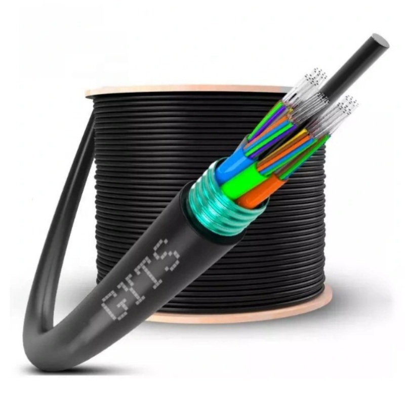Number of Conductors 4 Fibconet FTTH ADSS GYTS Armored Outdoor Drop Fiber Optic Cable