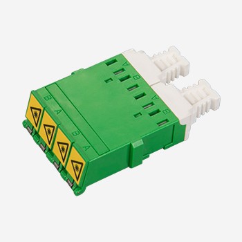 3 Beige LC Fiber Connector Adapter Multi Mode For Telecommunications