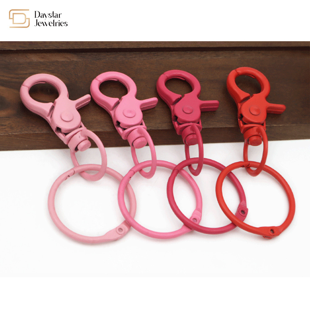 Metal Lobster Claw Clasps Keychain Swivel Key Rings For Diy Key Rings Toy Bag Purses