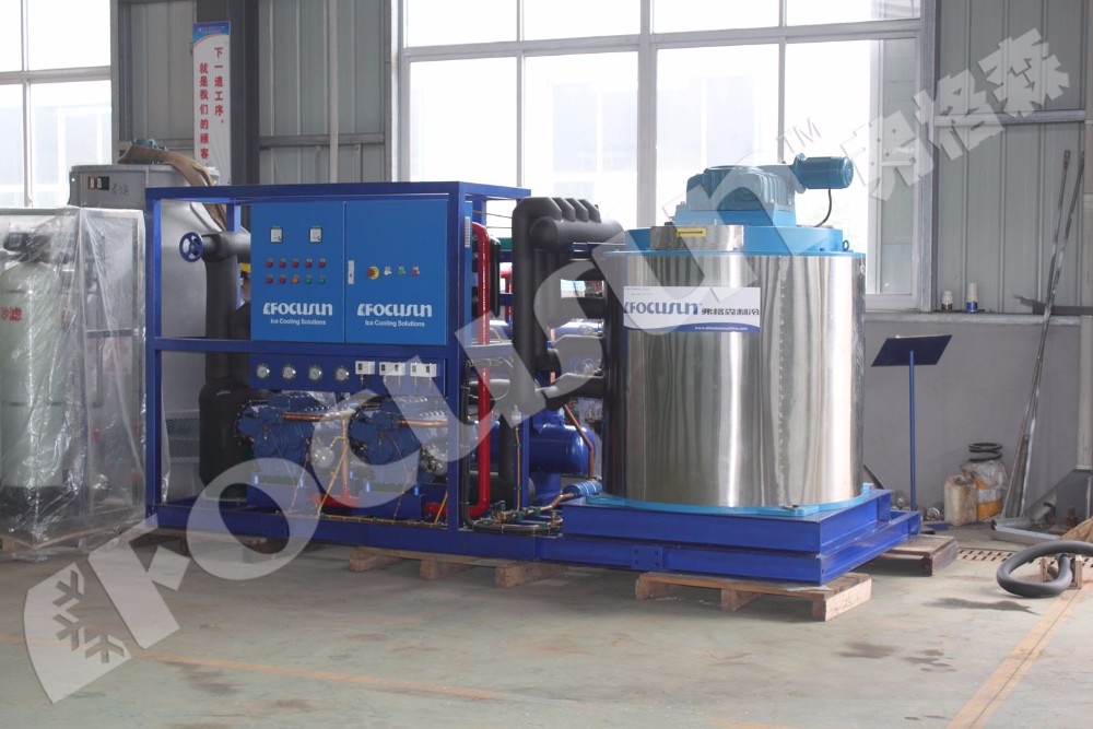 Water Cooling Seafood Cooling Seawater Flake Ice Maker Machine in Harsh Environments