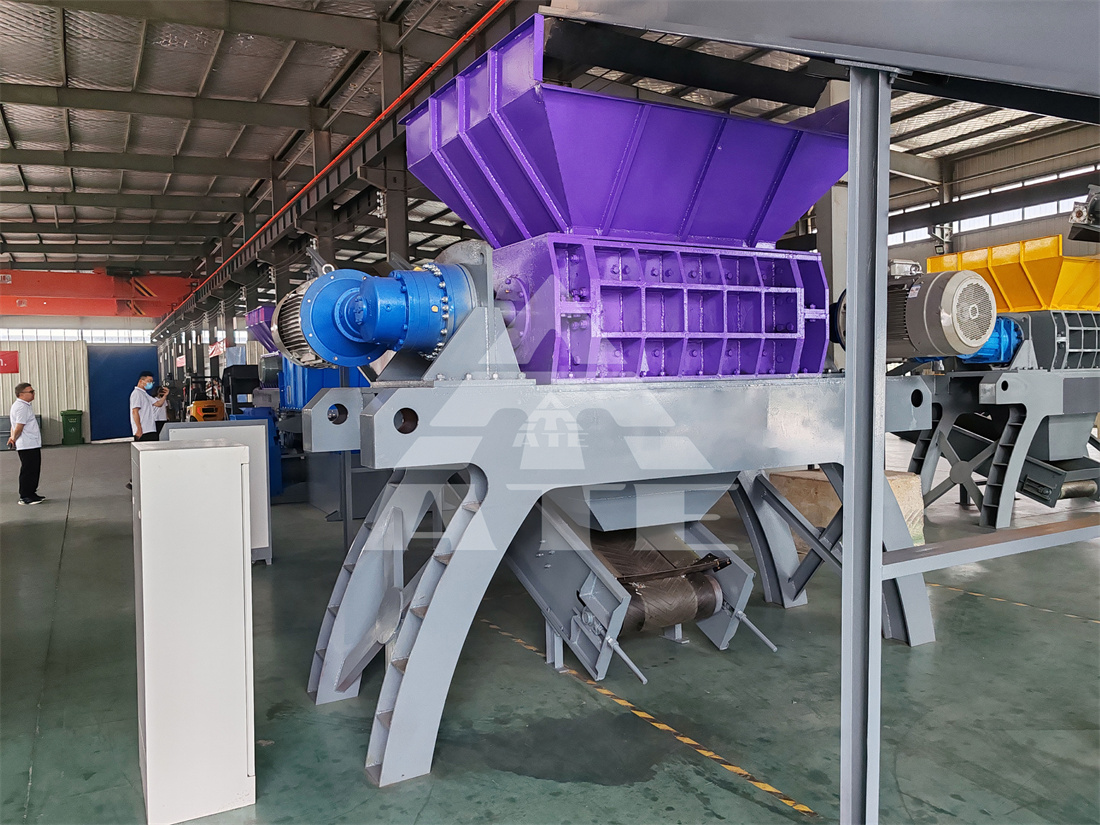 Waste Textile Shredder Machine Two Shaft Cloth Leather Fabric Shredder