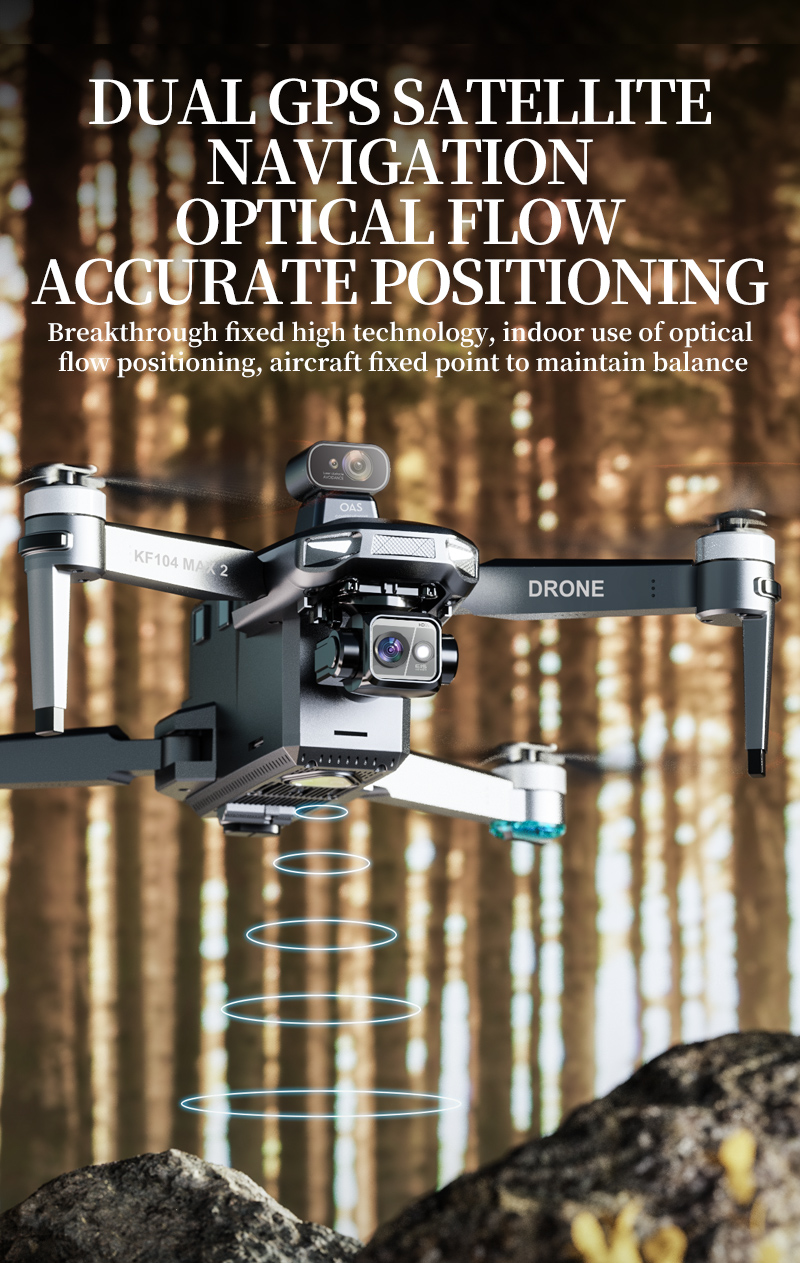 Design Kf104 Max 2 Drone Rc 5g Wifi Drone 4k Professional With Aerial 3-axis Anti-shake Gimbal Obstacle Avoidance Brushless Quadcopter