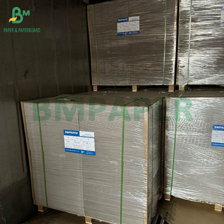 400gsm 450gsm Carton Board C1S Grey Back Duplex Paper Sheets 65 X 45cm