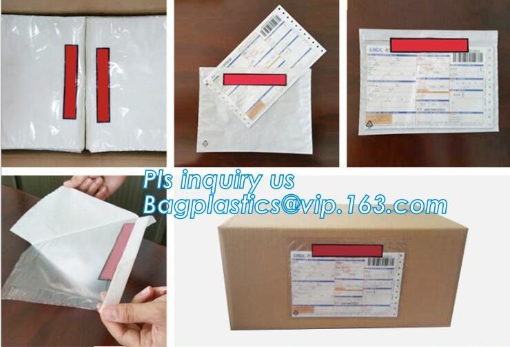 TNT DHL shipping packing list document envelopes, packing list padded envelope, tamper proof express use plastic packing