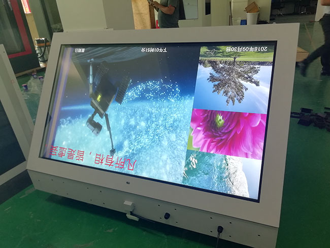 Smart Electronic 65 Inch Shopping Center Advertising Kiosk Standalone Totem Lcd Outdoor Digital Signage Enclosure