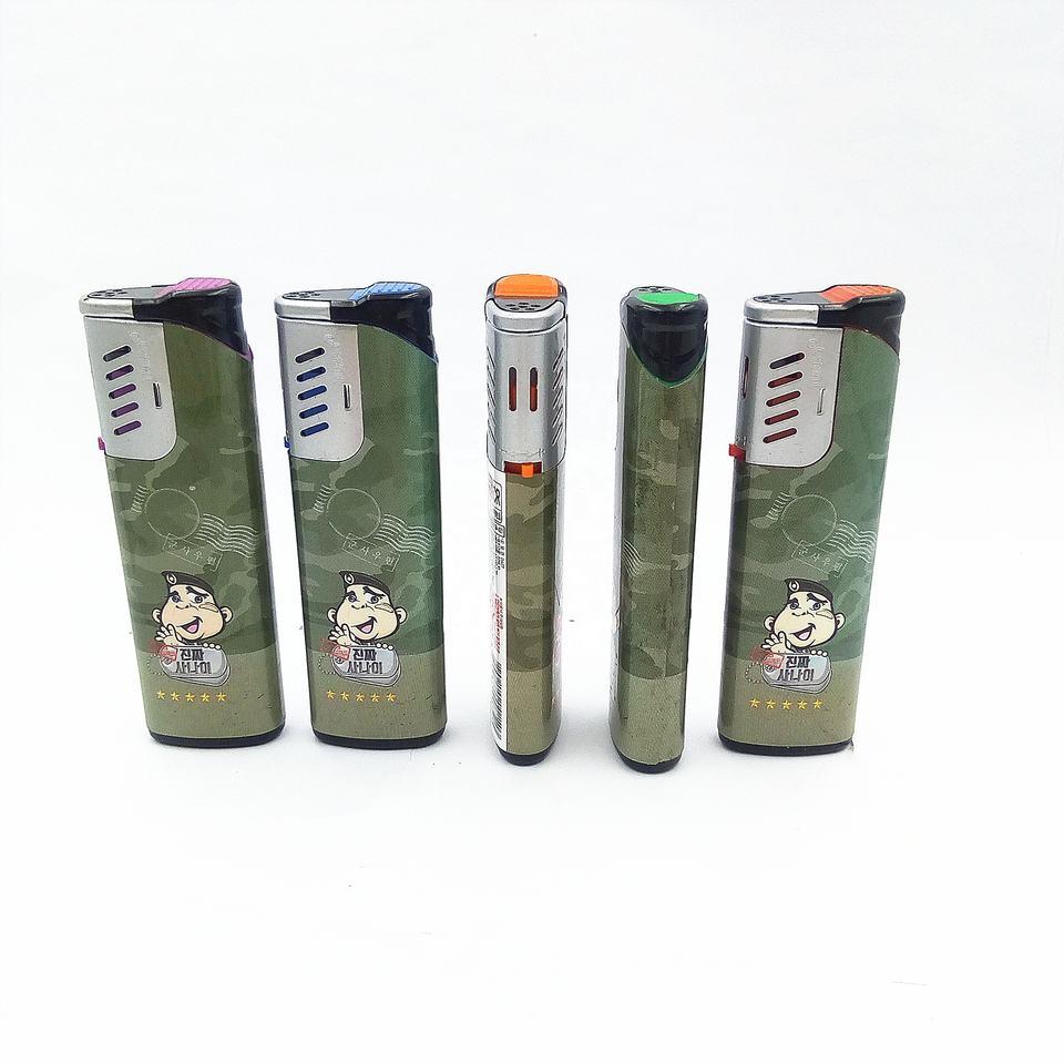 EUR Standard Hot Selling Windproof Electric Lighter Custom Logo Cigarette Lighter