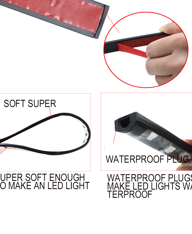 Colorful Voice Control Ambience Car Headlight Led Strip Decorative RF Rgb 5050