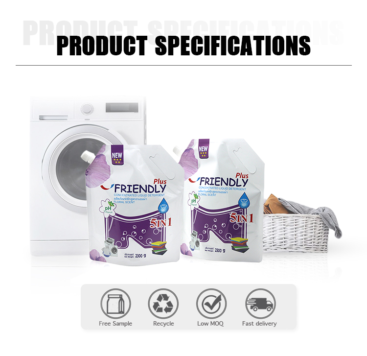 PE VMPET Hand Sanitizer Detergent Packaging Pouch Soap Packaging Bags ODM