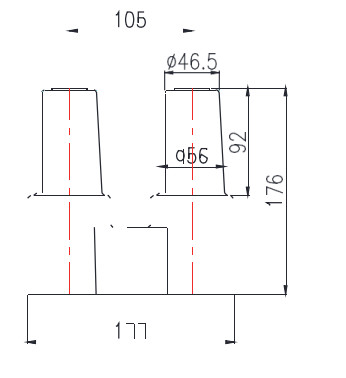 EPDM Double Pass Busbar 63kA Cold Shrink Cable Accessories 10kV For Power Industry