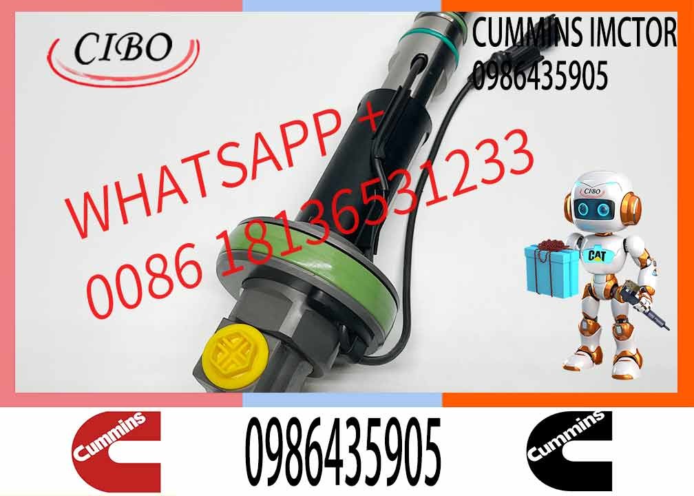 Common Rail Diesel Fuel Injector 0986435905 For Cummins QSK19 QSK38 QSK60 0986435904